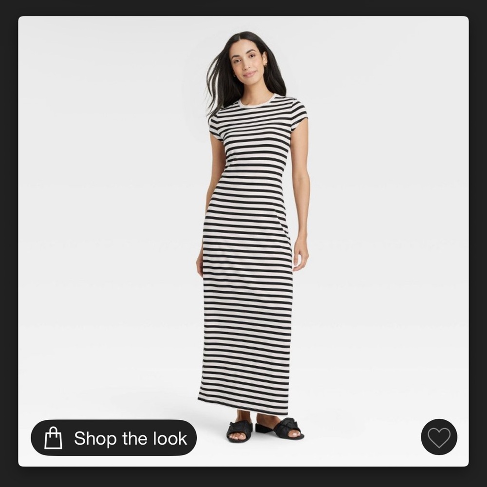 Women's Short Sleeve Knit Maxi Dress - A New Day NWOT